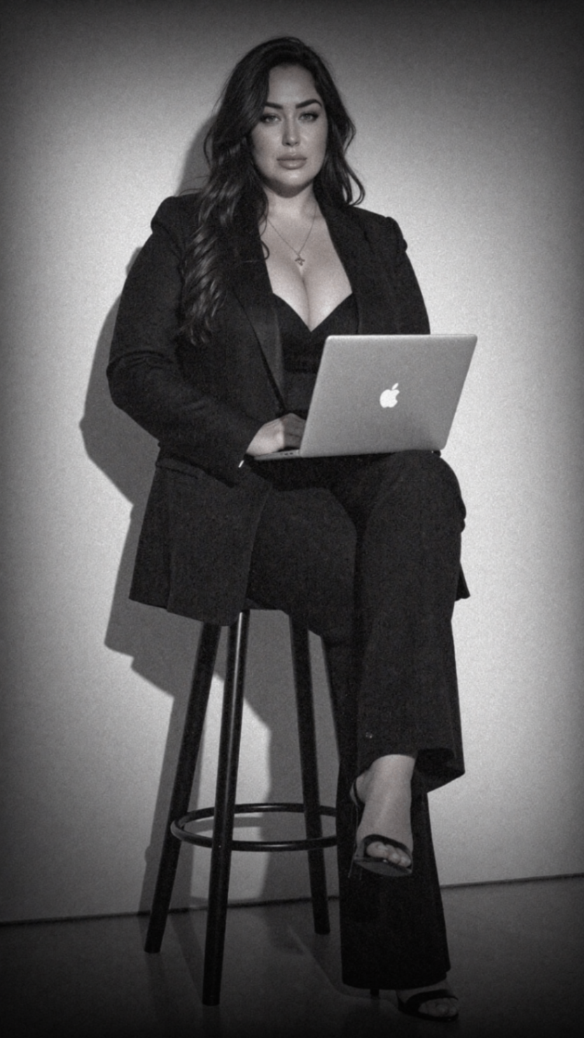 Black and white brand shoot frame 5